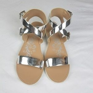 Brash Metallic Sandals